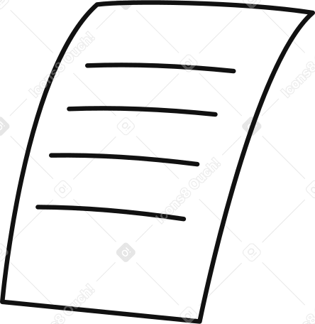 sheet of paper with notes PNG, SVG