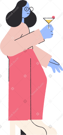 woman side Illustration in PNG, SVG