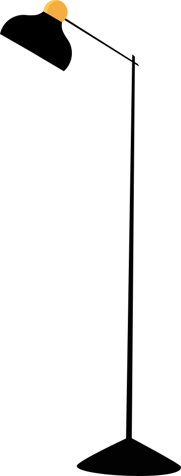 floor lamp black PNG, SVG
