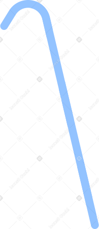 Синяя трость в PNG, SVG