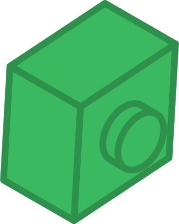 lego brique vert PNG, SVG
