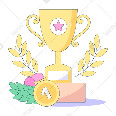 Prize cup Illustration in PNG, SVG