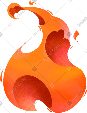 Bright flame PNG, SVG