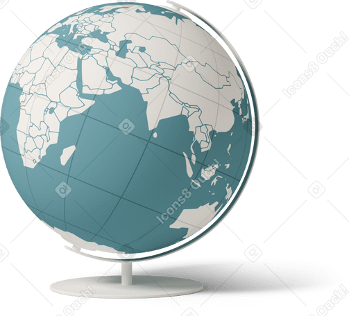 3D globe в PNG, SVG