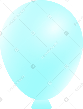 turquoise balloon PNG, SVG