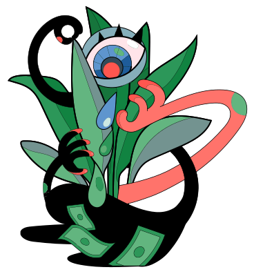 Crying plant PNG, SVG