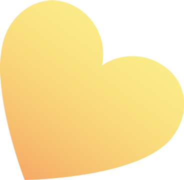 Yellow small heart PNG, SVG