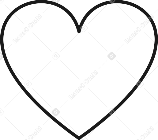 Форма сердца в PNG, SVG