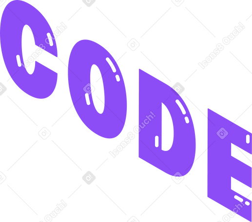 Texte du code de lettrage PNG, SVG