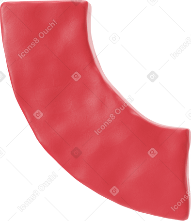 3D Arm in red cloth  PNG, SVG