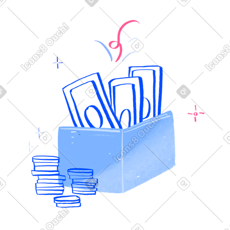 钱包里的现金 PNG, SVG