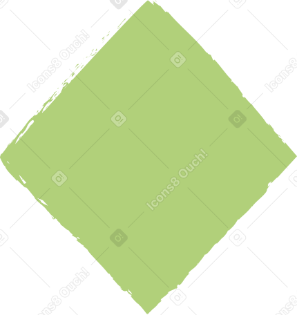 green rhombus Illustration in PNG, SVG