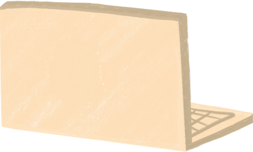 beige laptop PNG, SVG