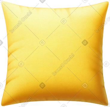 Yellow pillow PNG, SVG