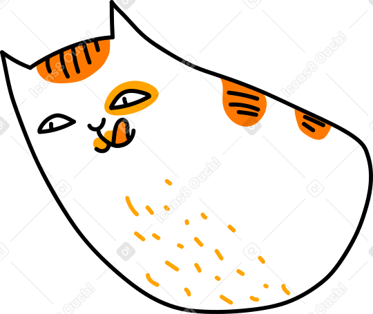 demi-chat PNG, SVG