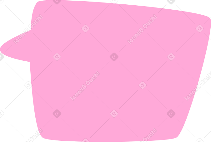 pink speech bubble Illustration in PNG, SVG