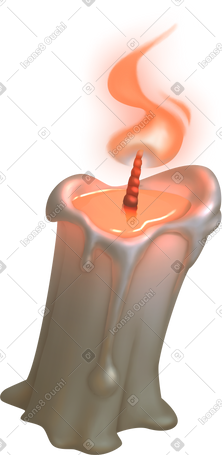 burning candle PNG, SVG