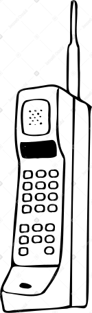 vintage cell phone PNG, SVG