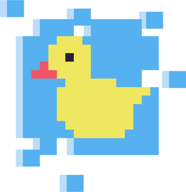 pintura de pato de pixel PNG, SVG