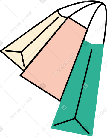 Бумажные пакеты в PNG, SVG
