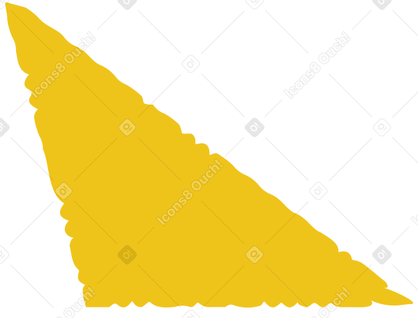 yellow scalene PNG, SVG