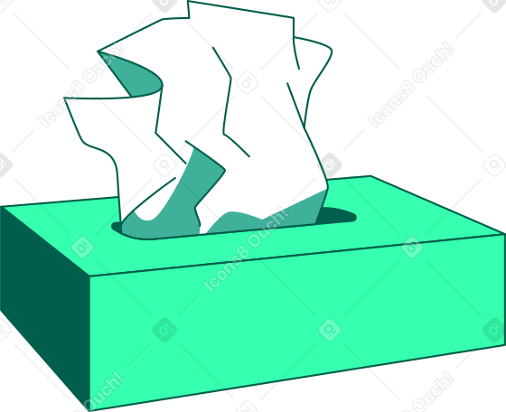 caja de pañuelos PNG, SVG