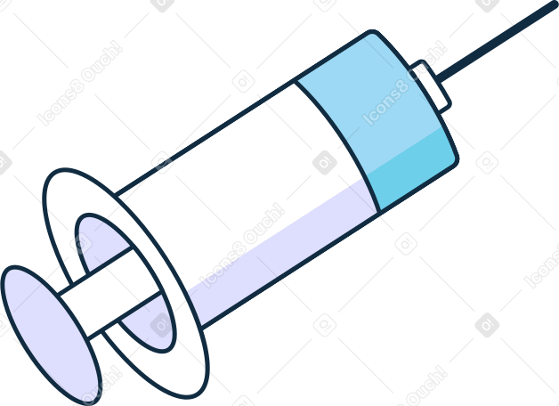 medical syringe with medicine Illustration in PNG, SVG