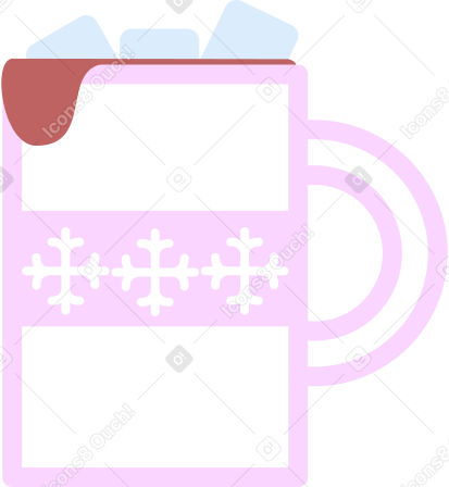 mug of hot cocoa Illustration in PNG, SVG