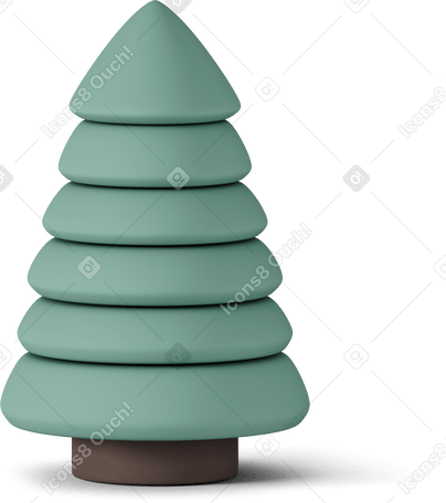 3D pinetree PNG, SVG