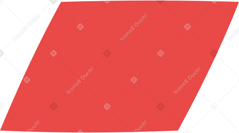 parallelogram red Illustration in PNG, SVG