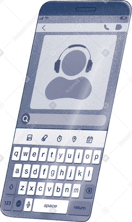 phone screen with message from service в PNG, SVG