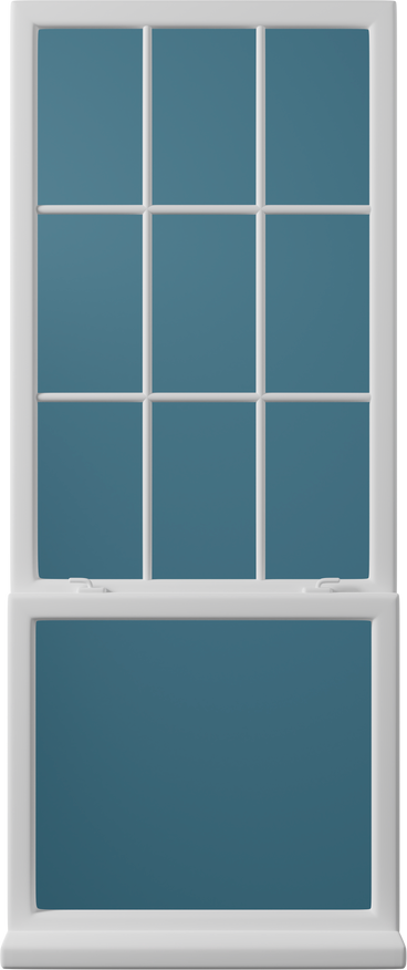 White window frame PNG, SVG