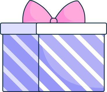 gift box with pink bow PNG, SVG