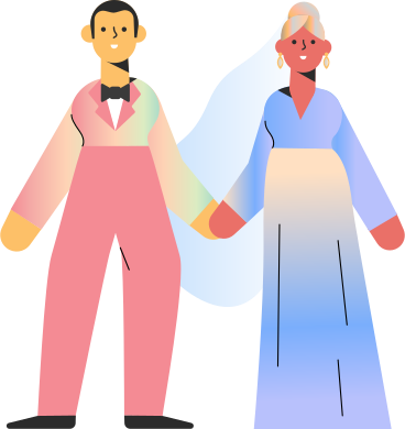 wedding couple PNG, SVG