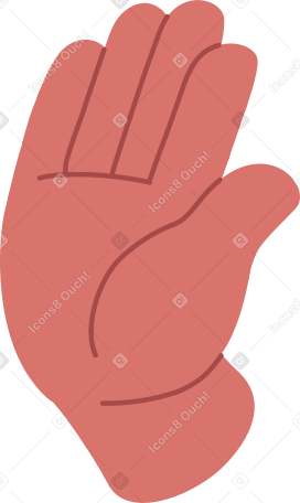 Mão mais cinco PNG, SVG