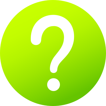 Green circle with a question mark в PNG, SVG