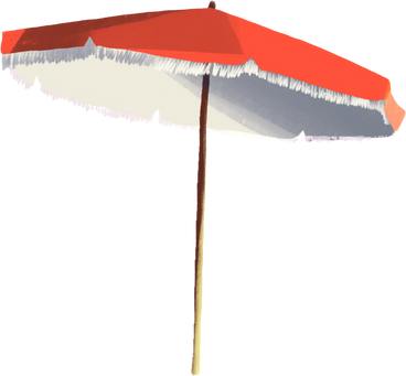 Beach umbrella в PNG, SVG