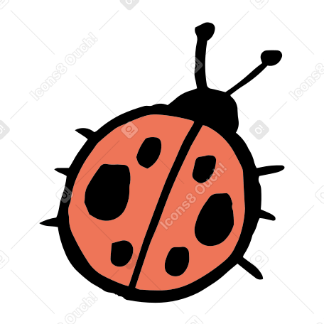 ladybug Illustration in PNG, SVG