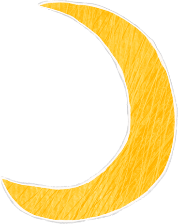 yellow waxing crescent PNG, SVG