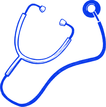 blue doctor stethoscope PNG, SVG