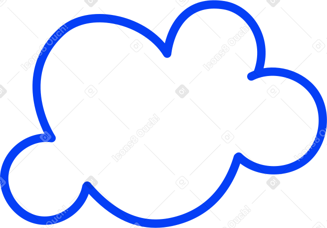 nuage moyen PNG, SVG