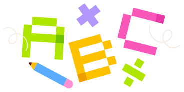 Lettering ABC with math signs and pencil text PNG, SVG