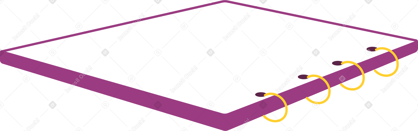 Notepad with rings Illustration in PNG, SVG
