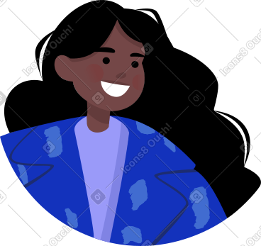 Smiling girl face PNG, SVG