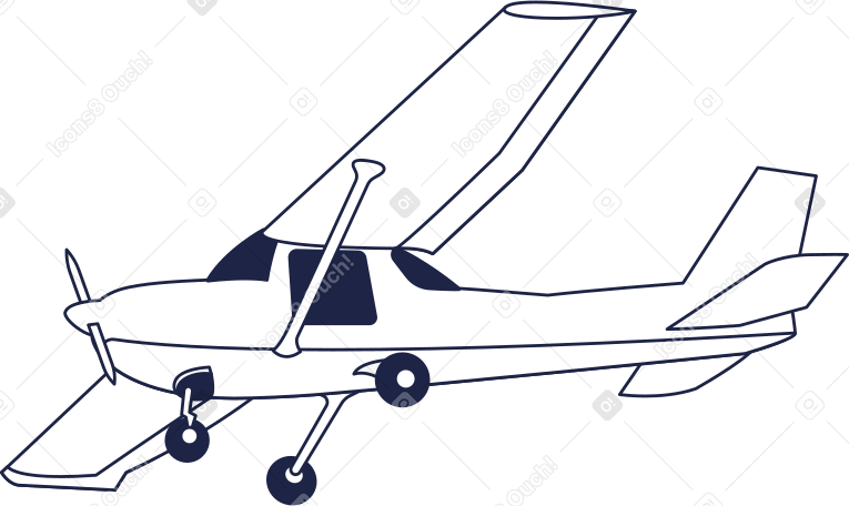 plane line PNG, SVG