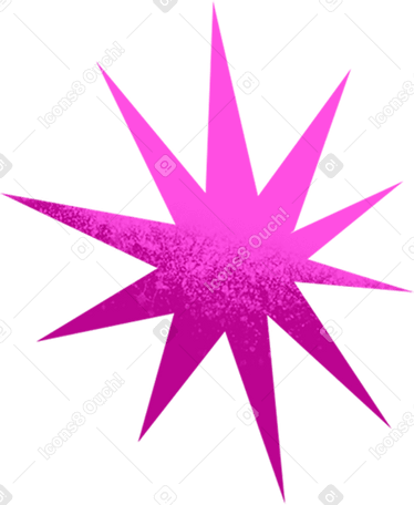 pink textured star PNG, SVG