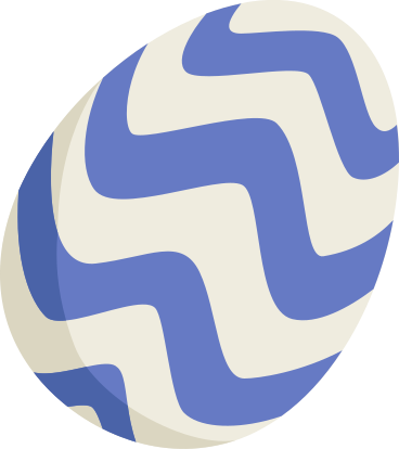 Пасхальное яйцо с узором в PNG, SVG