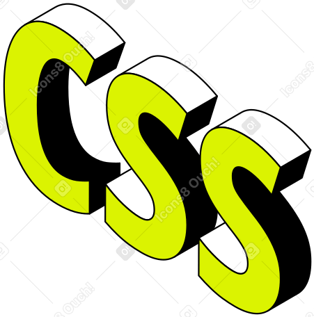 lettering css text PNG, SVG