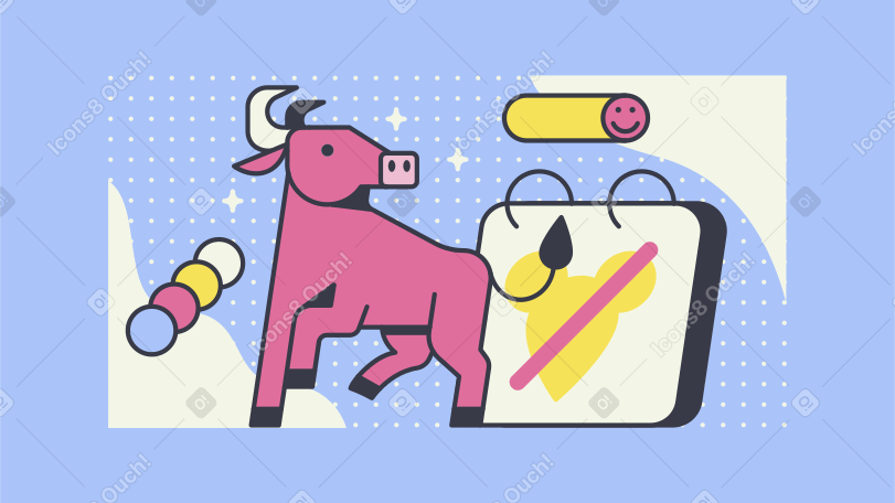 Year of the Ox Illustration in PNG, SVG