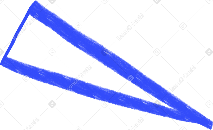 blue small triangle в PNG, SVG